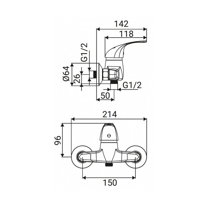 Miscelatore Esterno Doccia Serie Adam