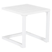 Tavolino BARBADOS in alluminio bianco