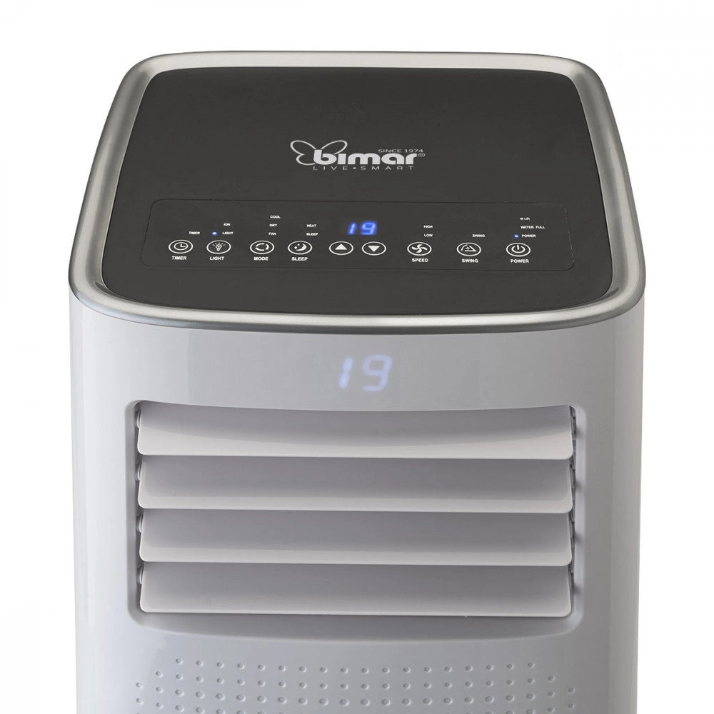 Condizionatore deumidificatore ventilatore portatile 9000 btu con wi-fi