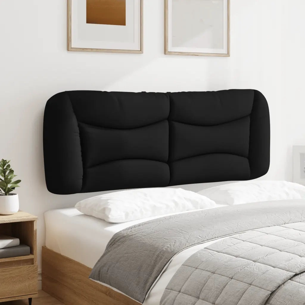 Cuscino Testiera Hvar Nero 120 cm in Tessuto 374563