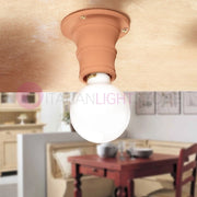 CORTONA Lampada da Soffitto Parete Faretto Terracotta Rustica