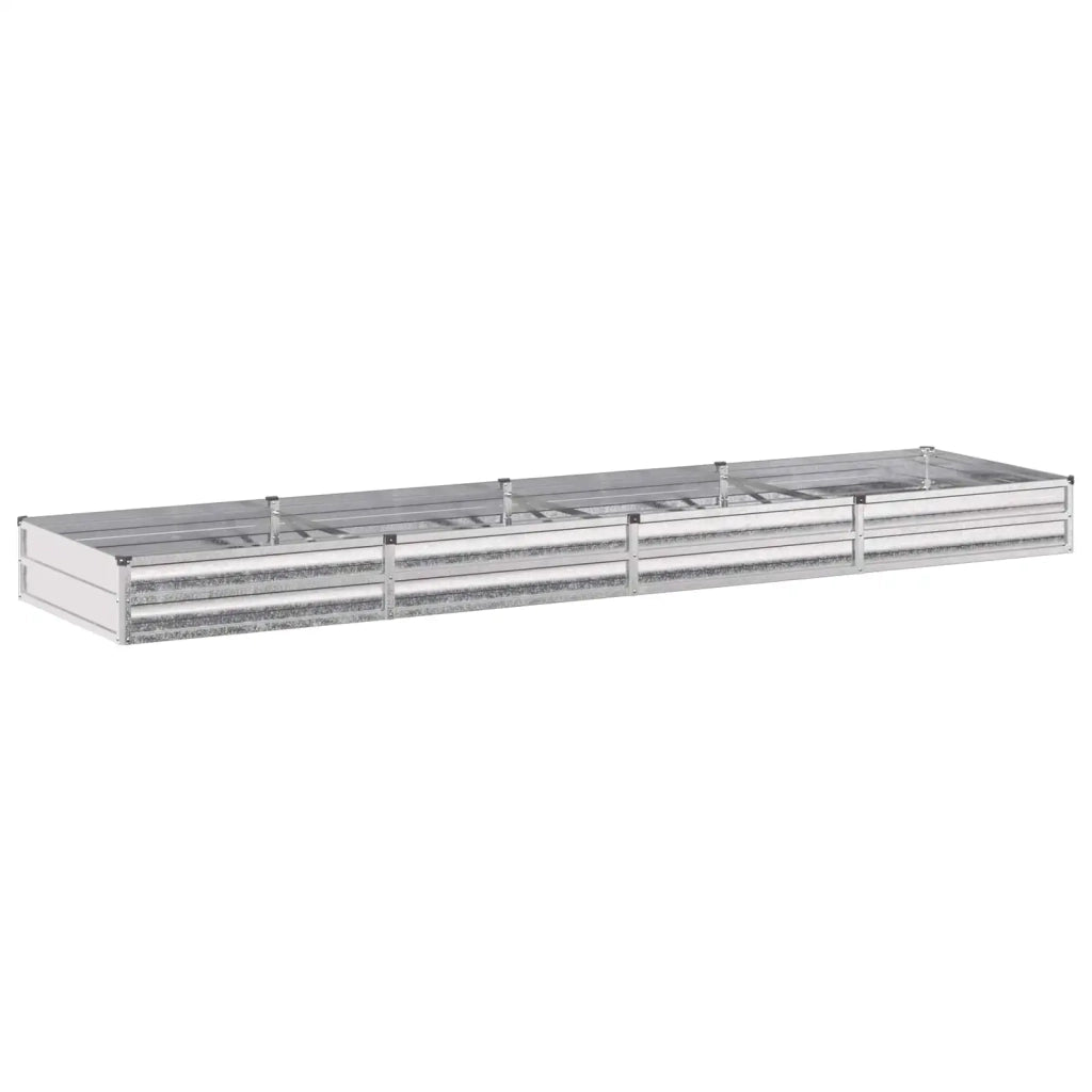 Letto rialzato da giardino Argento 320 x 80 x 24 cm 8006500