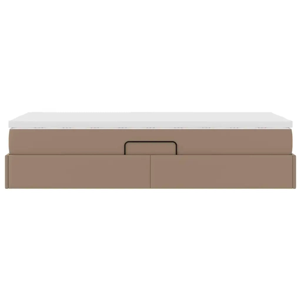 Letto con contenitore e materasso Cappuccino 90 x 190 cm 3370145