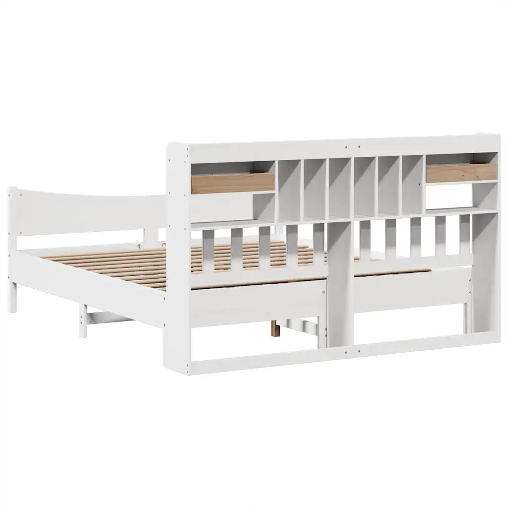 Giroletto senza Materasso Bianco 180x200 cm Legno Massello Pino 3323369