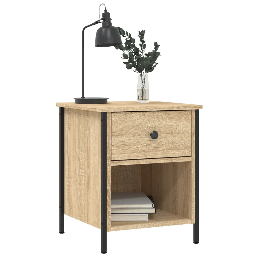 Comodini 2 pz Rovere Sonoma 40x42x50 cm in Legno Multistrato 825936