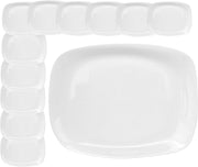 SET DA 12 PIATTO RETTANGOLARE PIANO LINEA PARMA GRANDE 24 X 34 CM