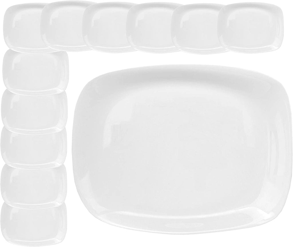 SET DA 12 PIATTO RETTANGOLARE PIANO LINEA PARMA GRANDE 24 X 34 CM