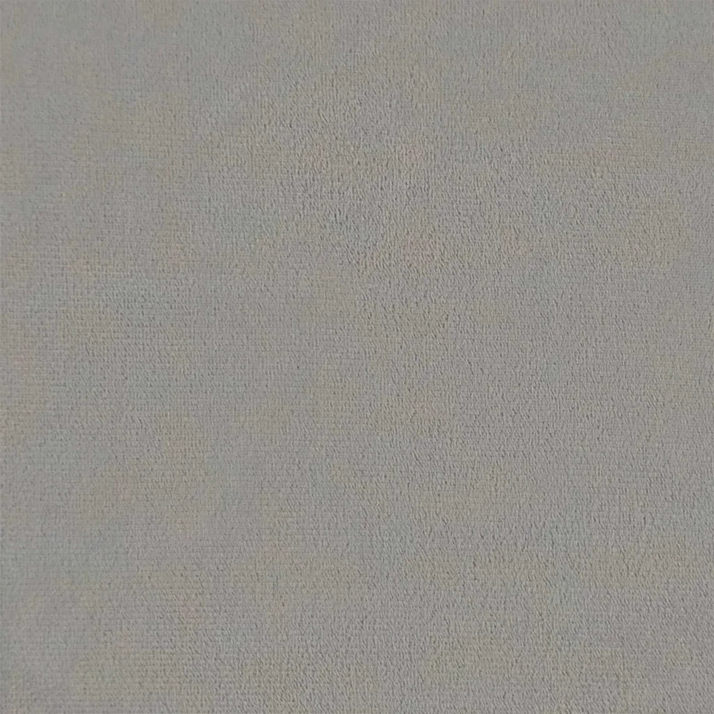 Sedia a dondolo con sgabello in velluto grigio chiaro CFW7116419