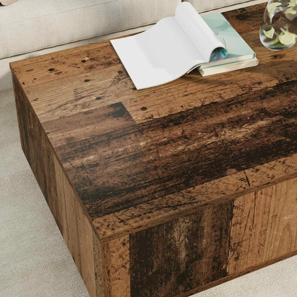 Tavolino da salotto con cassetto Legno vecchio 95 x 55 x 31 cm 8000186