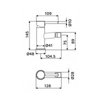 Miscelatore Bidet Serie Cross