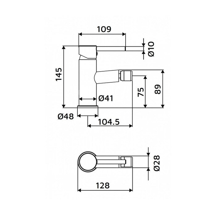 Miscelatore Bidet Serie Cross