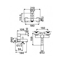 Miscelatore Vasca Serie Cross