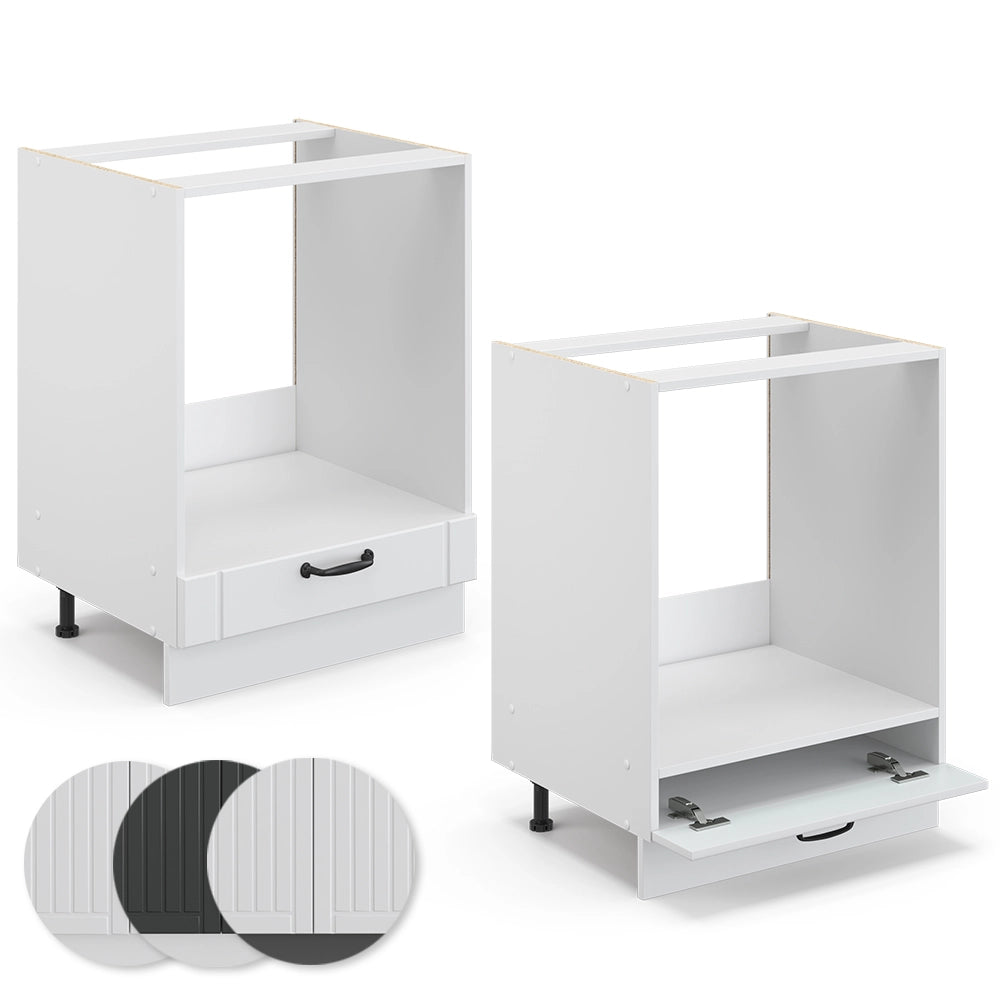 Vicco Mobile per forno da incasso Bianco casa di campagna 60 cm senza piano di lavoro