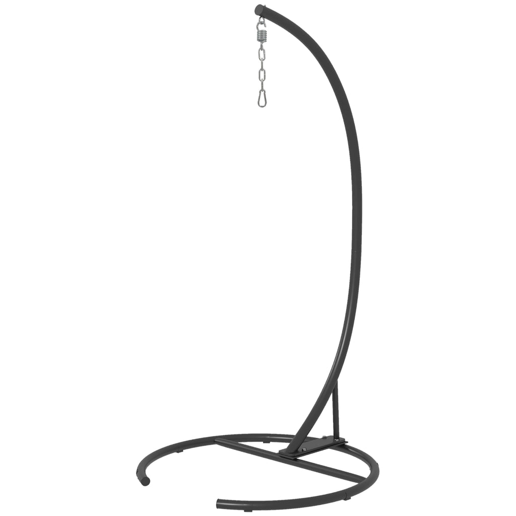 Supporto per poltrona sospesa ¨C zephmum ¨C base rotonda, telaio metallo, ?102x195 cm, nero