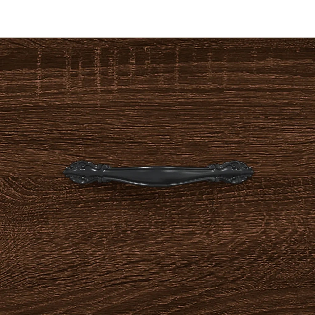 Comodino Rovere Marrone 40x35x47,5 cm in Legno Multistrato 827306