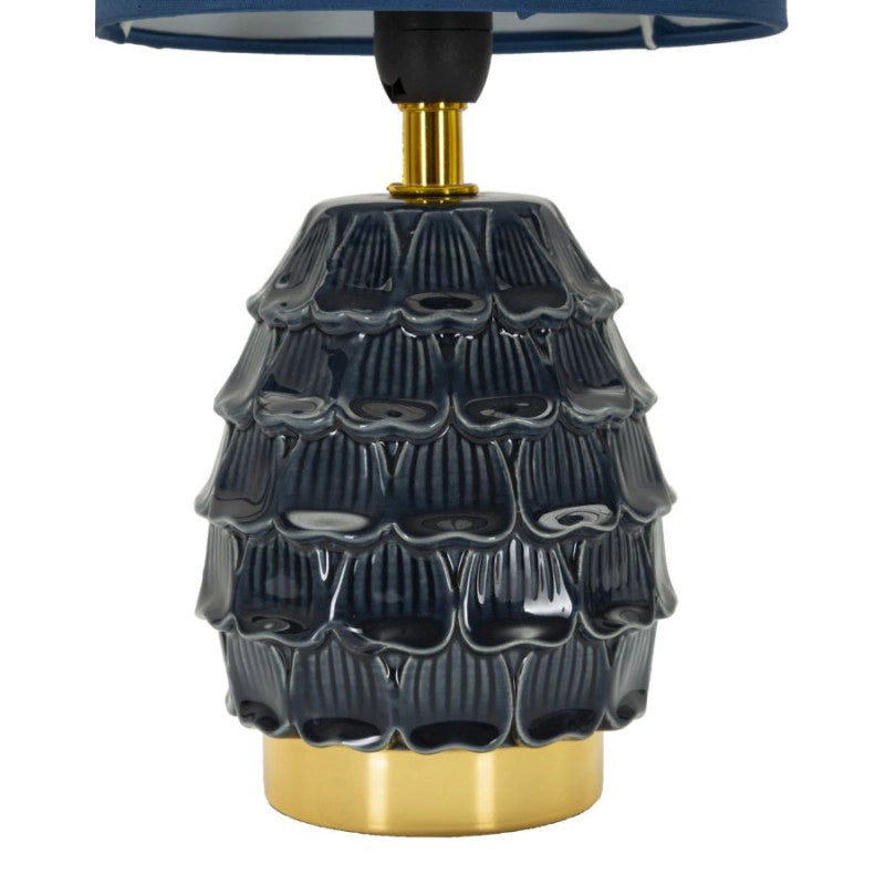Lampadelle A Da Comodino Pigny Blu cm ø 15x30,5