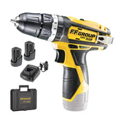 Ff group chd 12v plus trapano avvitatore con percussione con 2 batterie uso semi professionale
