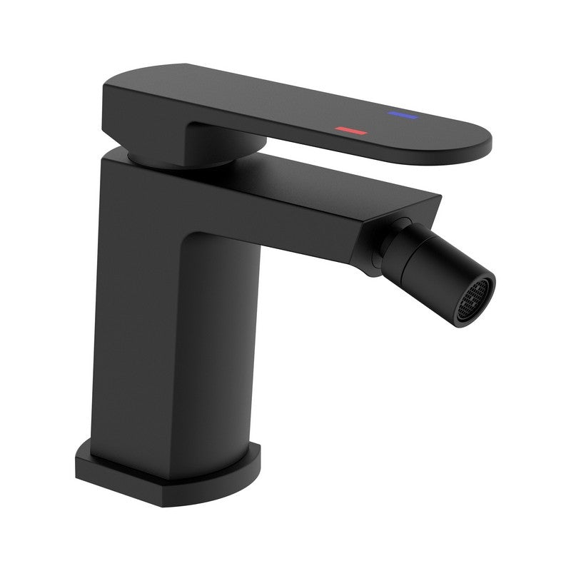 Miscelatore Bidet Serie Rover Nero con Piletta Click Clack