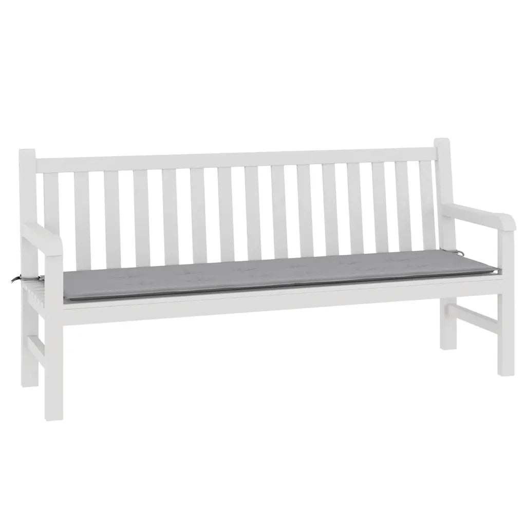 Cuscino per Panca Grigio 180x50x3 cm in Tessuto Oxford 43196