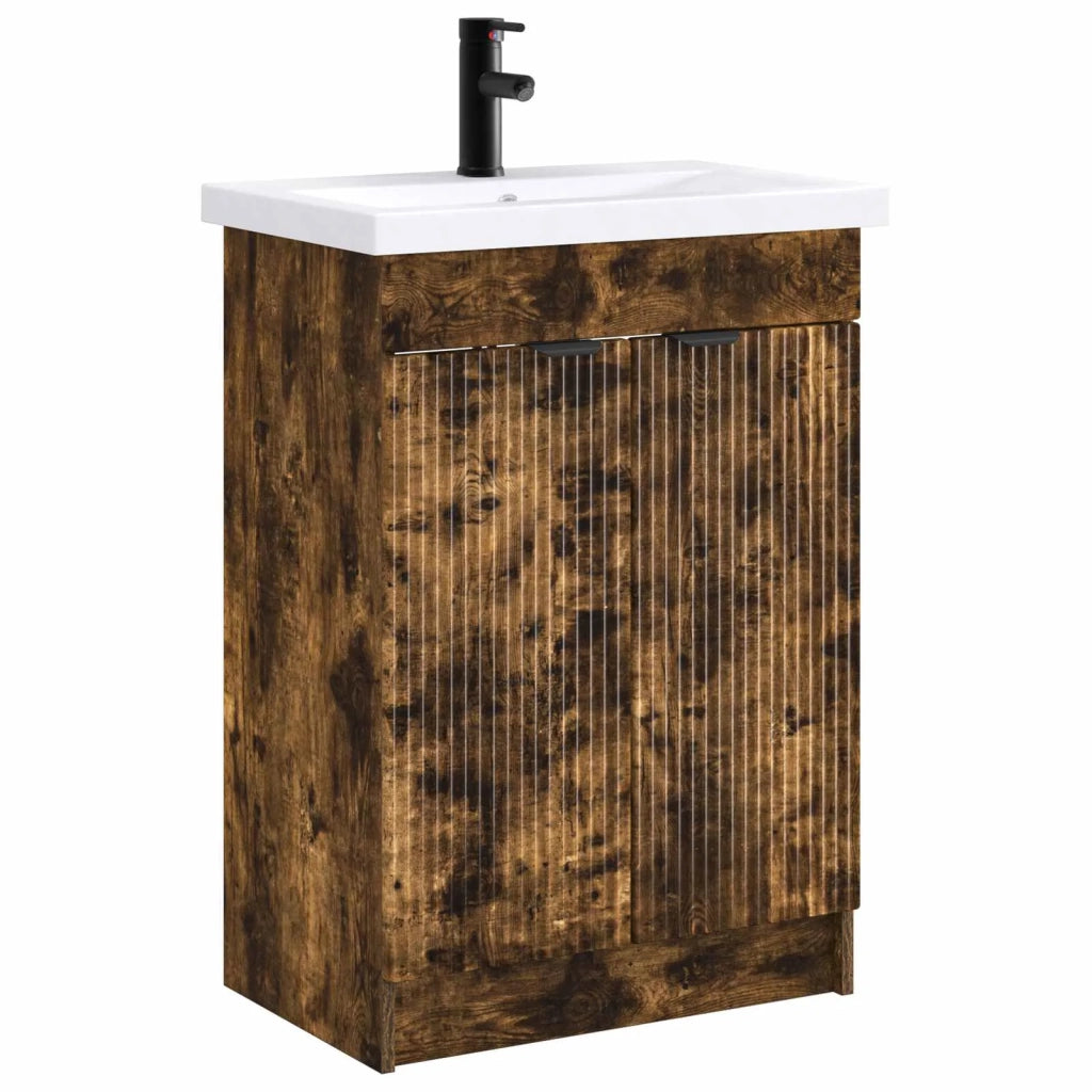 Set di mobili per il bagno Rovere Fumo 78,5 x 37,5 x 81 cm 3404159
