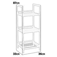 Aton - scaffale in legno a 3 ripiani