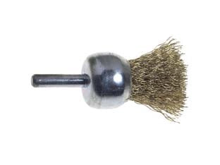 SPAZZOLA A PENNELLO FILI  ACCIAIO PER TRAPANO EXTRA- - ø mm.17 codolo mm.6 - 1 blister EXCEL