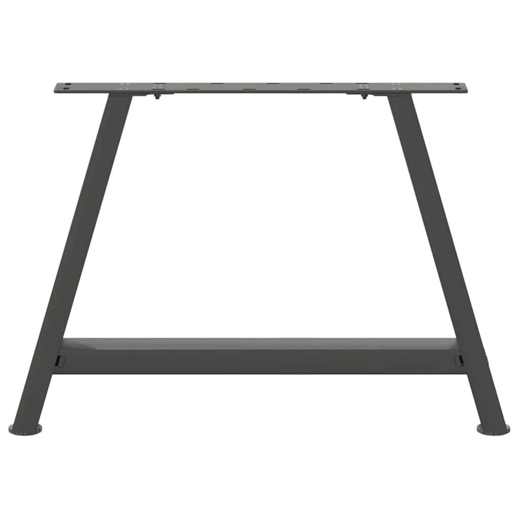 Set di 2 gambe per tavolino da caffè a forma di A 70 x 42 x 43 cm con piedini regolabili design moderno acciaio antracite 02_0057121