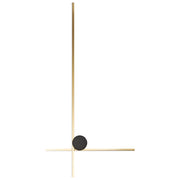 Lampada da parete a LED Oro Alluminio Nero Ferro Base 90 cm Luce Illuminazione Camera da letto Soggiorno Design Moderno