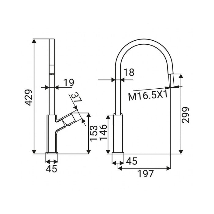 Miscelatore Lavello Serie Edison Cromato