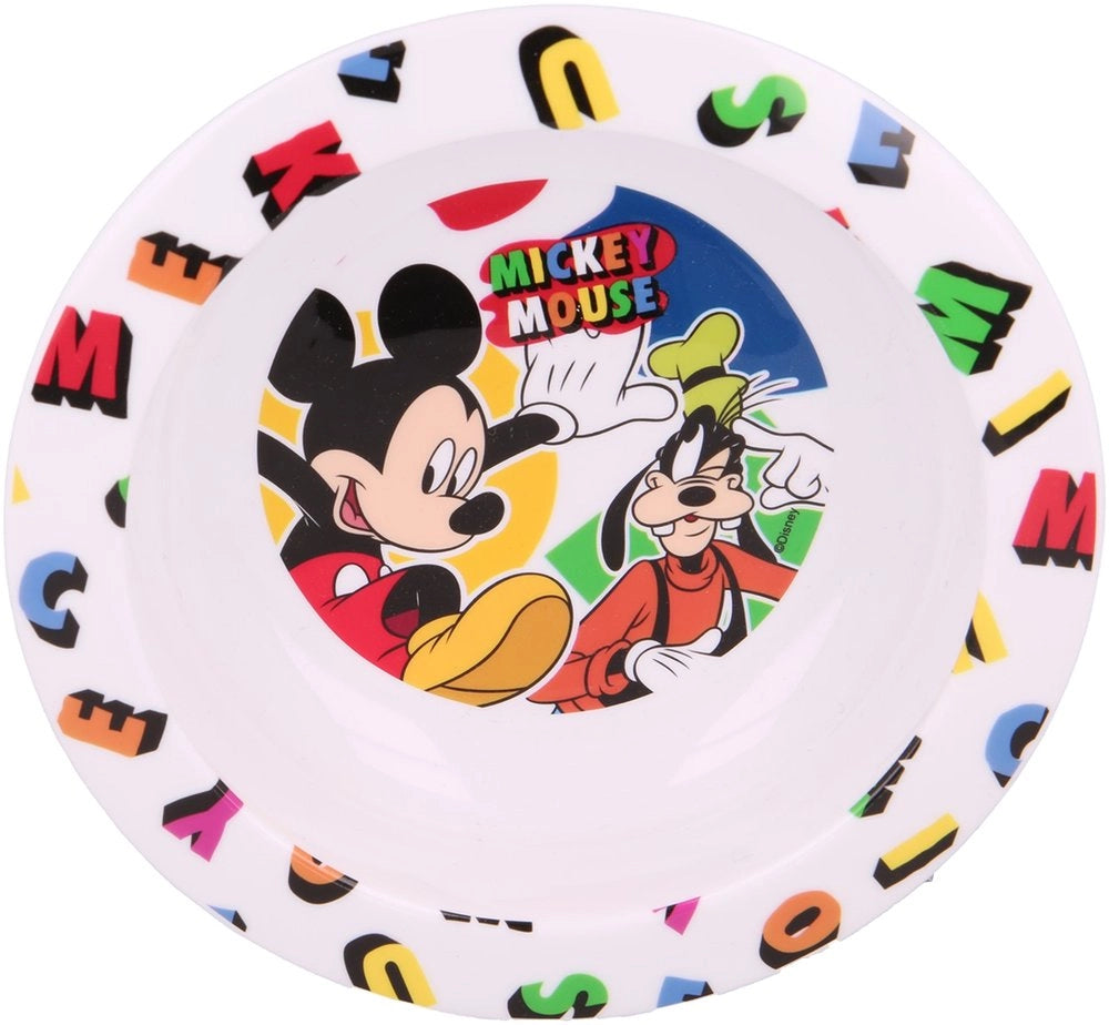 Ciotola colorata in plastica microwave Mickey Mouse