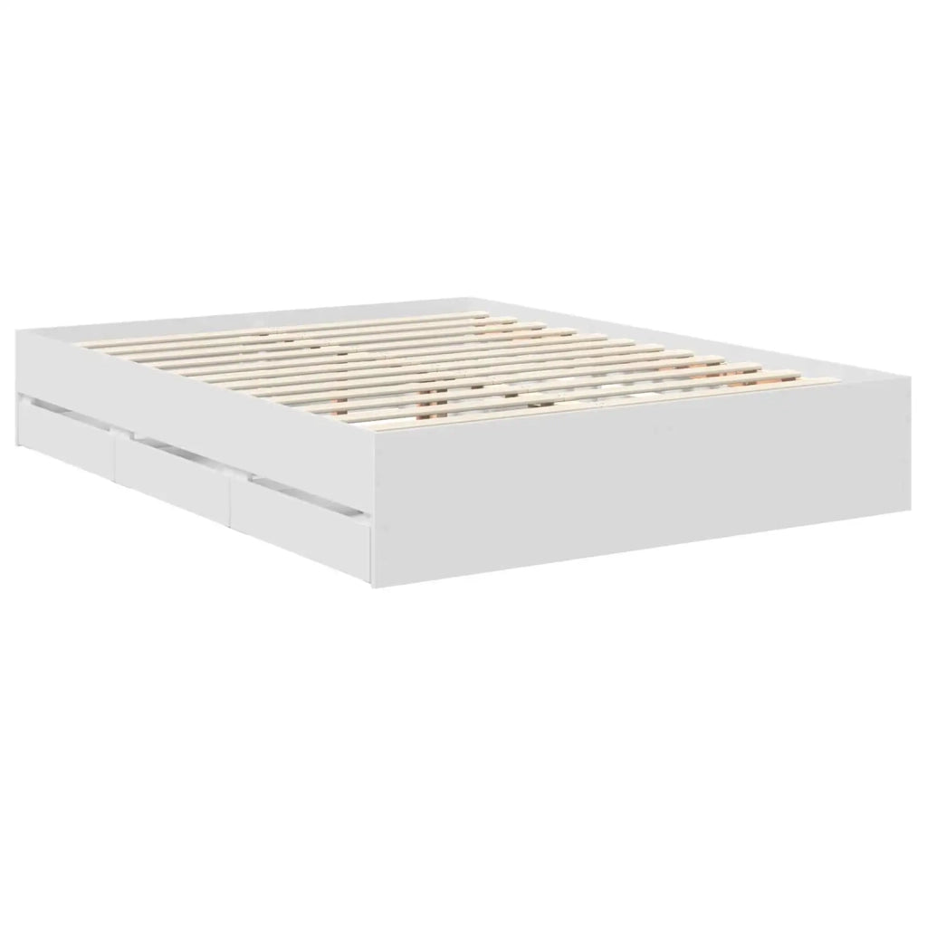 Struttura del letto Bianco 150 x 200 cm Legno Ingegnerizzato 3411103
