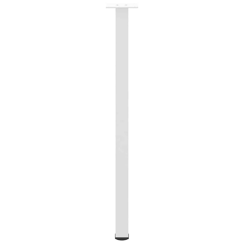 Set di 4 gambe per tavolo consolle regolabili moderne 72 x 72 x 74 cm in acciaio bianco 02_0056754