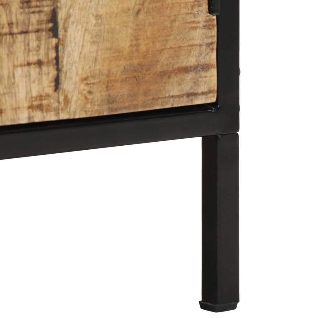 Comodino 30x30x40 cm Legno massello di mango grezzo