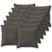 Cuscino con cuscino HOUTEN 12 pz Grigio Scuro Velluto 932787