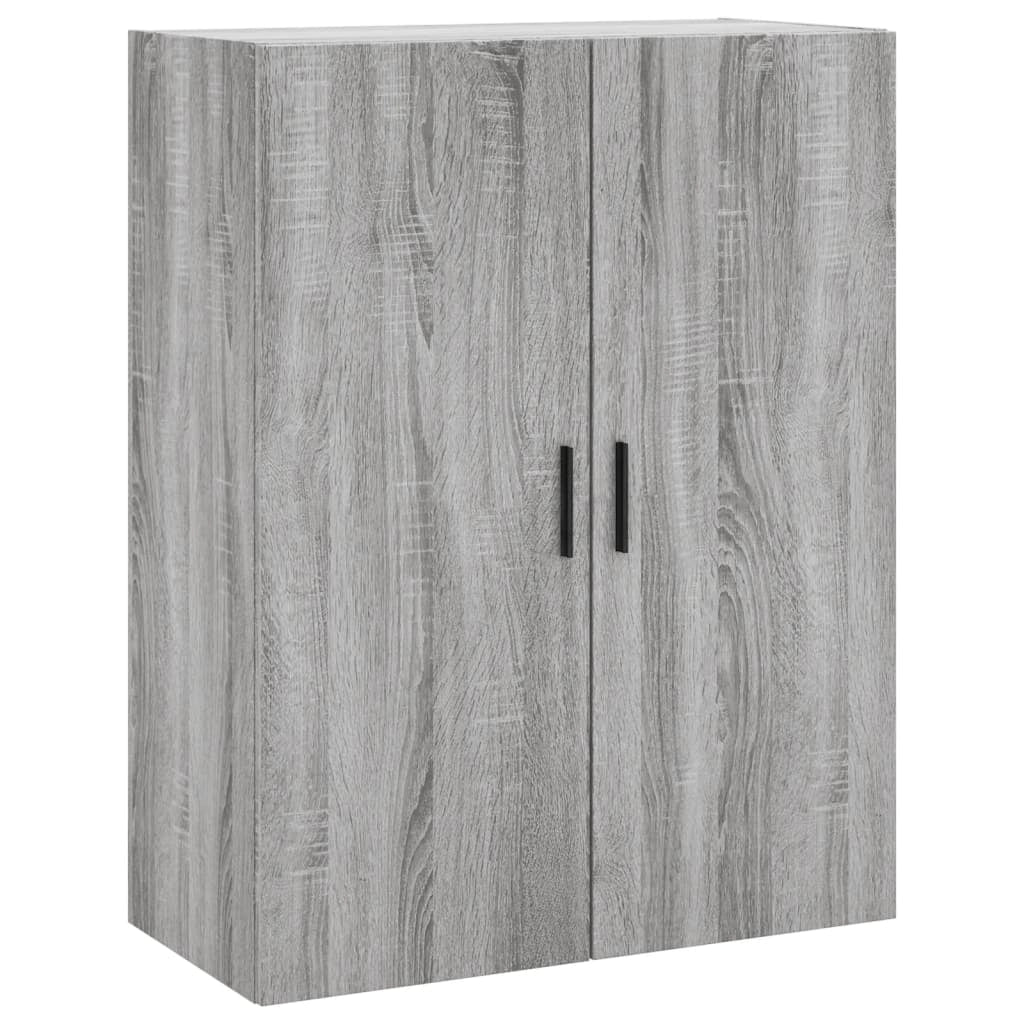 Buffet credenza cassettiera armadio mobile contenitore organizer cucina soggiorno salotto rovere Sonoma alto 69,5 x 34 x 180 cm legno ingegnerizzato grigio 02_0035413