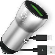 CARICABATTERIA SMARTPHONE AUTO LS-F LOSTECH - LIGHTNING CORPO METALLO VOLT 12 A 2,0- 3 pezzi