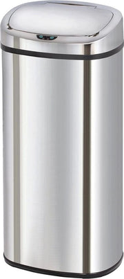 Contenitore di Rifiuti Automatico 80L in Acciaio Inox con Sensore e Deposito Segreto