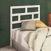 Testiera per Letto-Testata-Testiera Decorativa Bianca 96x4x100 cm in Legno Massello di Pino 639146