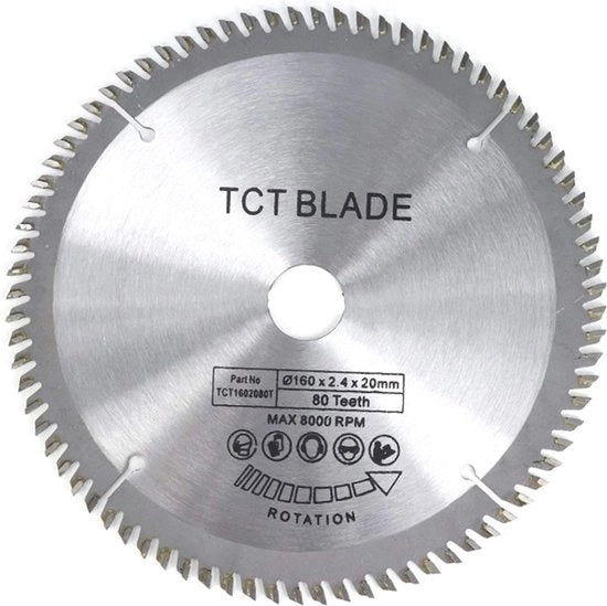 Lama circolare TCT per legno e plastica - 24T 48T 60T 80T