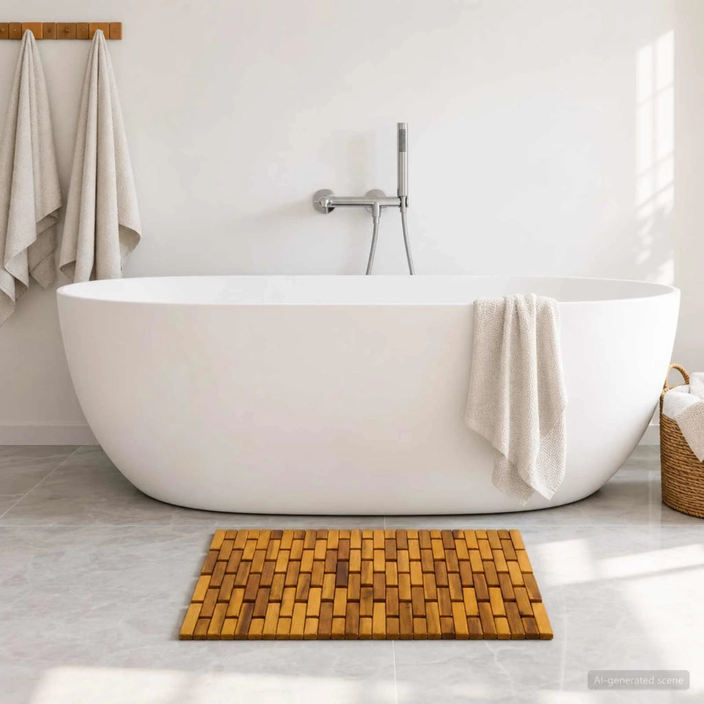 Tappetini da bagno 2 pz Naturale 44 x 60 cm 42024967