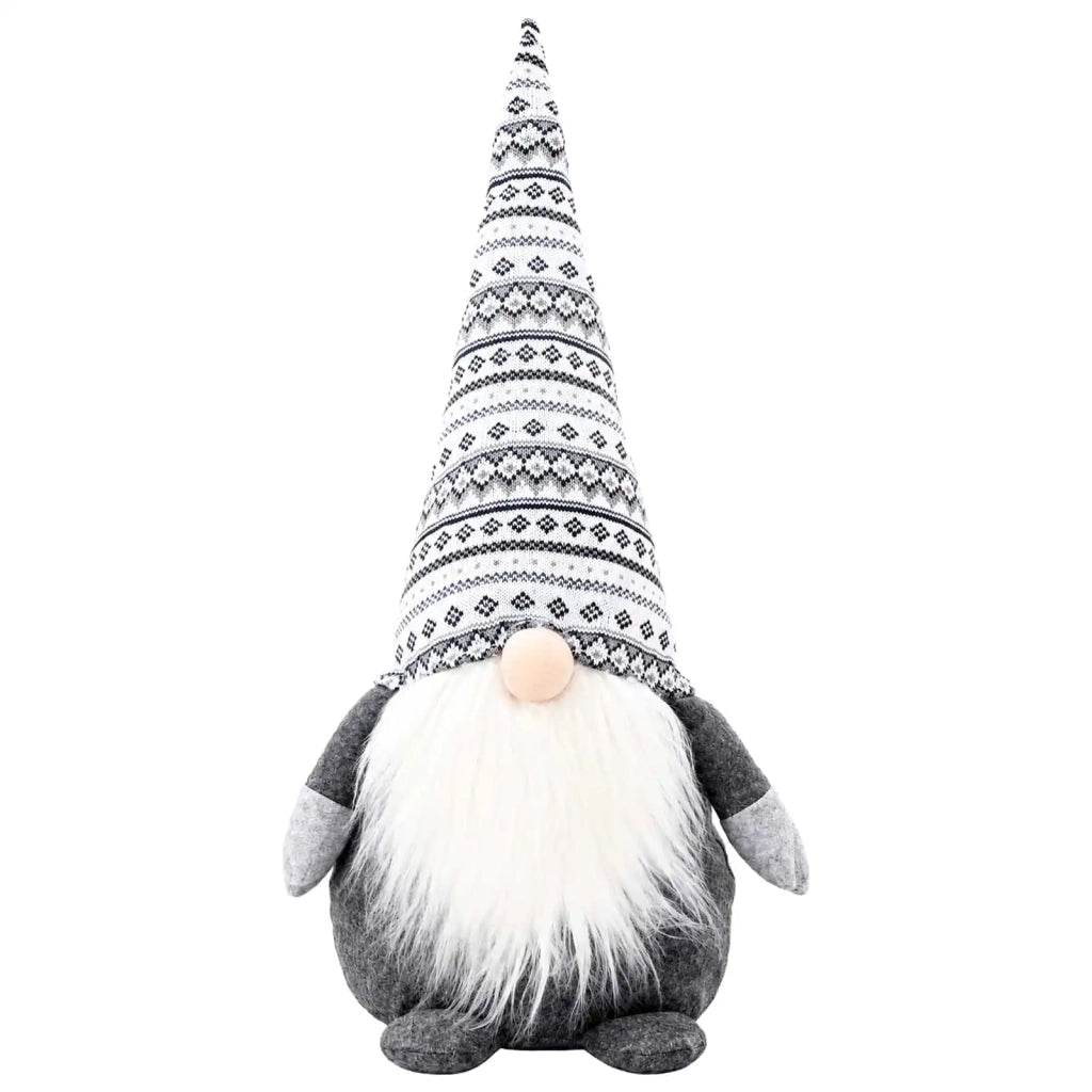 Gnomo di Natale Grigio 45 cm Poliestere 42050776