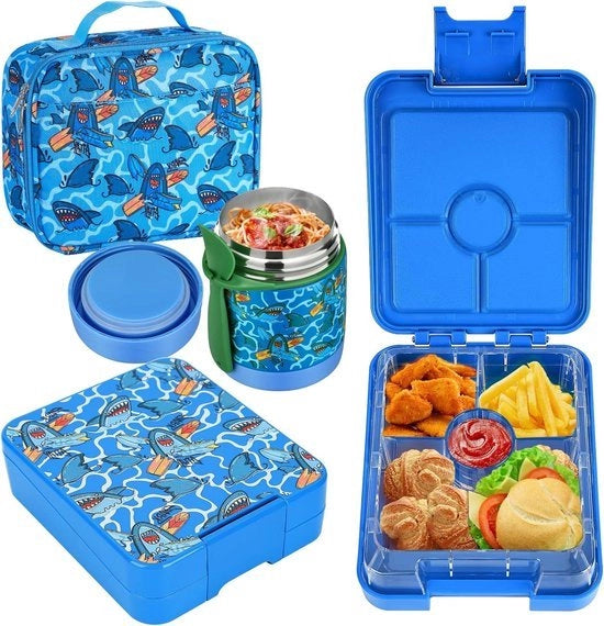 Set di picnic per bambini 300 ml termos di alimenti caldi con isolamento e chiusura ermetica bento picnic per bambini.