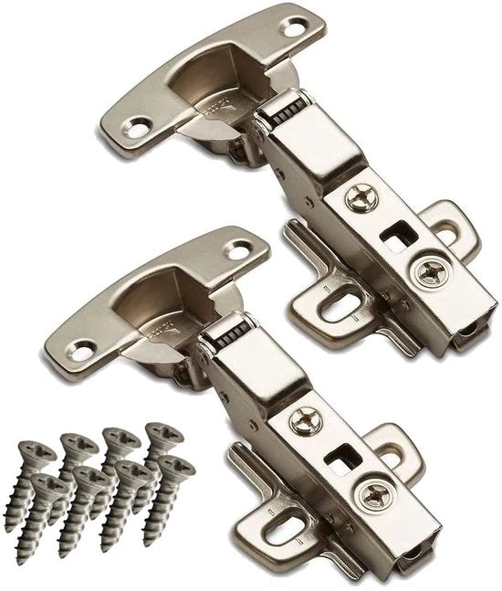 Scharniere 110° con chiusura morbida - Altezza 1,5 mm - Diametro cassetta 35 mm - Scharniere standard - Materiale in acciaio verniciato - Modello 8645i
