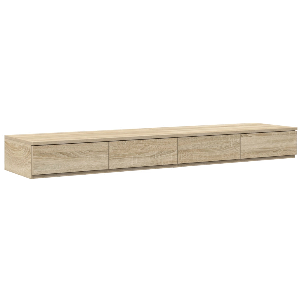 Cassetti in Rovere Sonoma 150x36,5x16,5 cm in Legno ingegnerizzato