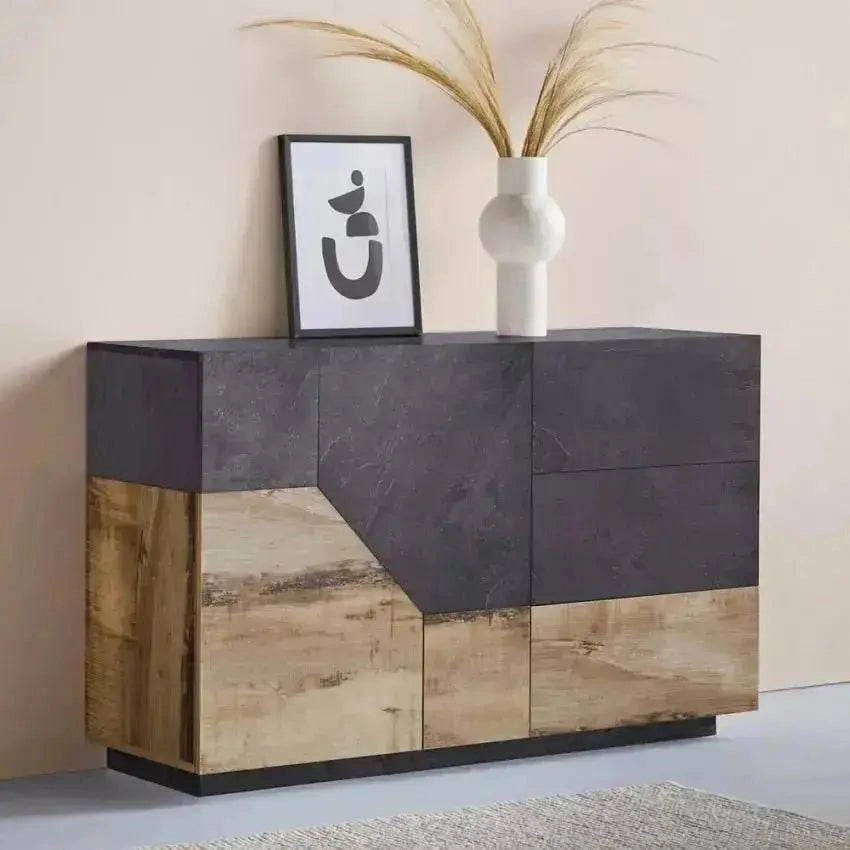 Credenza Alien Sideboard 140 - Antracite/Oak - Dimensioni: 140,9cm x 43cm x 86cm