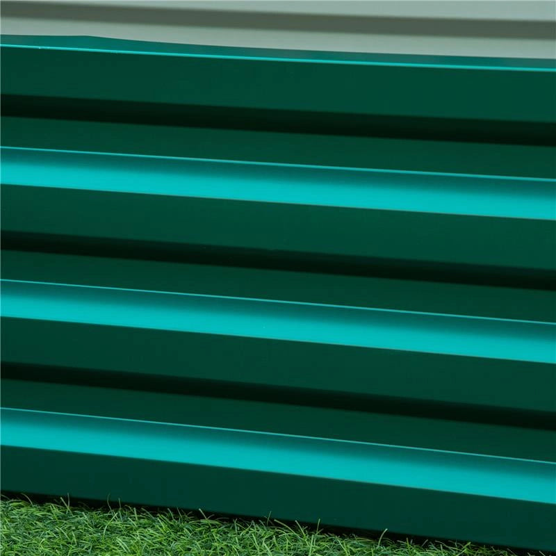 LETTO PER ORTO RIALZATO A FONDO APERTO CON RIVESTIMENTO, IN ACCIAIO ZINCATO, 120X60X30.5 CM, VERDE