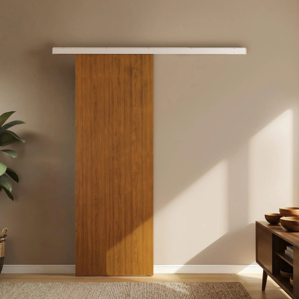 Porta Scorrevole per Armadio ¨C zephmum ¨C Effetto Legno Marrone 75x210cm