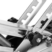 Motoreligatore in Acciaio Inossidabile per Barche, adatto per Motori da 25 HP, 110 Lbs - Supporto per Motor con Fermo di Blocco