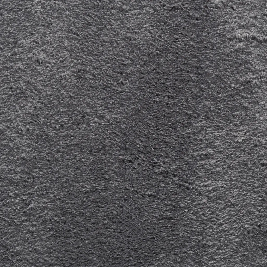 Tappeto a Pelo Corto HUARTE Morbido Lavabile Antracite 80x250cm 374997