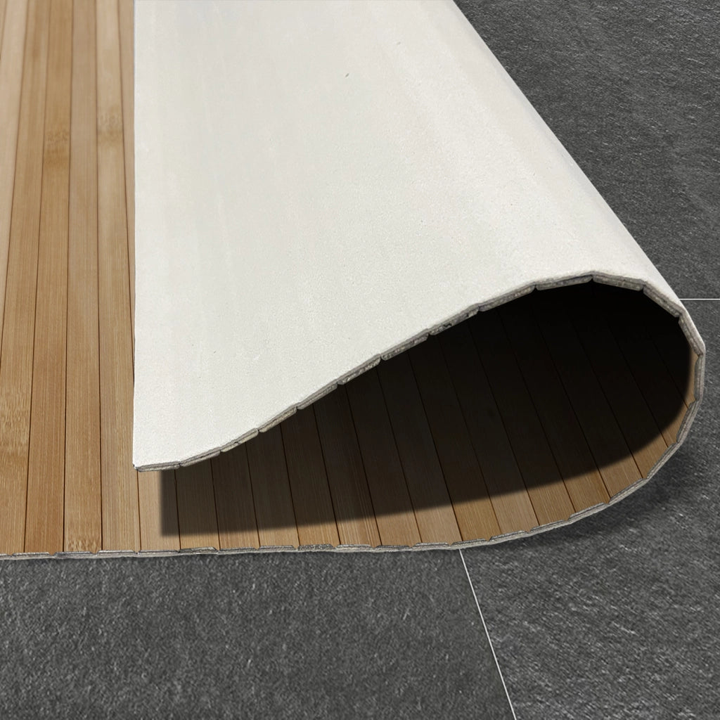 Tappeto vinilico di alta qualità marrone chiaro 160x240